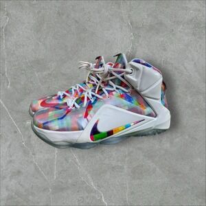 rainbow lebron shoes